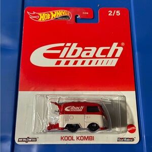 Hot Wheels Eibach Kool Kombi Toy Car - Red and White